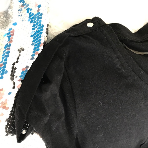 NWT Bianca Nygard Women’s Black Short Sleeve Asymmetrical Tunic T-Shirt - Picture 6 of 10